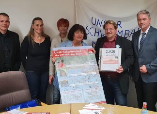 2.500 Unterschriften hat Ingmar Janssen für das Heljensbad gesammelt. Foto: SPD