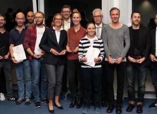 Die Platzierten in der Gesamtwertung und die Absolventen aller neun Cup-Läufe mit Landrat Thomas Hendele. Fotos: Kreis Mettmann