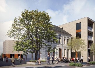 So sollen das Alte Pastorat und der Neubau einmal aussehen. Grafik: Architekturbüro Schönborn und Hölscher