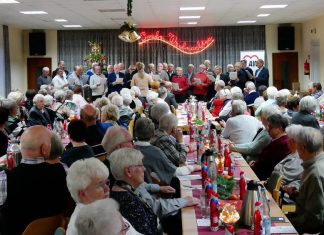 Rund 140 Mitglieder sind zur Weihnachtsfeier der AWO-Wülfrath erschienen, um das Jahr 2018 ausklingen zu lassen. Foto: Privat