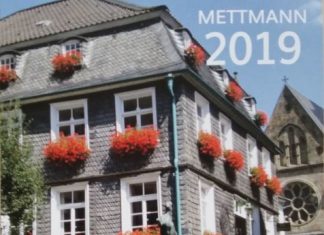 Das Deckblatt des Mettmanner Fotokalenders zeigt das Haus Mittelstraße 10. Foto: Kreisstadt Mettmann