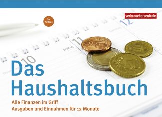 Das Haushaltsbuch hilft sofort dabei, Konsumgewohnheiten zu erkennen und zu wissen, wofür Geld im Einzelnen ausgeben wird. Bild: Verbraucherzentrale