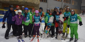 Bei der Sportgruppe der Lebenshilfe herrschte - wie bei allen Athleten - eine super Stimmung. Foto: Lebenshilfe