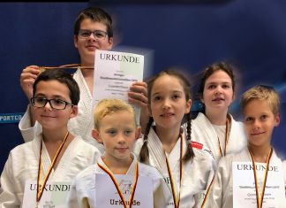 Sie sind erfolgreiche Judoka: Oliver, Leander, Justus, Lena, Amalia und Connor. Foto: Me-Sport