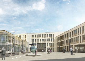 Für das neue Rathaus wird ein Kunstwettbewerb ausgeschrieben. Grafik: PASD-Architekten