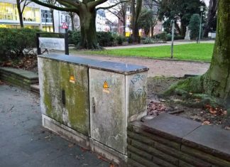 Prägen das Bild vieler Städte, auch das von Ratingen: Die grauen Schaltkästen. Foto: Privat