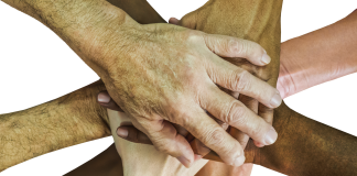 Viele Hände übereinander. Foto: Symbolbild (pixabay)