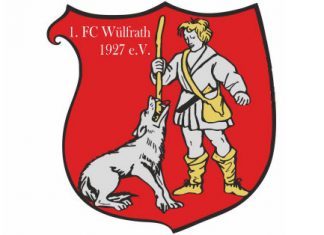 Am Sonntag, 13. Januar, findet in der Sporthalle Fliethe das Adolf-Lutz-Gedächtnisturnier statt. Logo: 1. FC Wülfrath