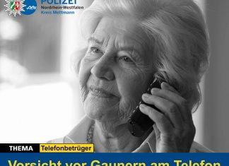 Die Kreispolizeibehörde warnt vor einer erneuten Welle von Telefonbetrug. Bild: Polizei