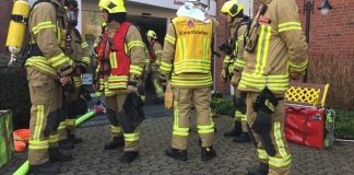 In einer Seniorenresidenz auf der Bahnhofsstraße in Hösel ist eine Küche in Brand geraten. Foto: Feuerwehr Ratingen