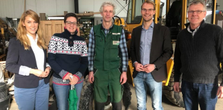 Karoline Giesebrecht, Susanne Michels, Klaus Jäger, Christian Untrieser MdL und Bernd Wolf. Foto: Büro Untrieser