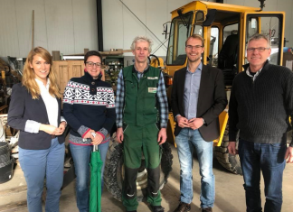 Karoline Giesebrecht, Susanne Michels, Klaus Jäger, Christian Untrieser MdL und Bernd Wolf. Foto: Büro Untrieser