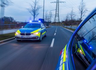 Polizeieinsatz im Stadtgebiet. Foto: Polizei