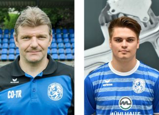 Markus Braasch und Robin Claus bleiben der SSVg Velbert treu. Foto: SSVg