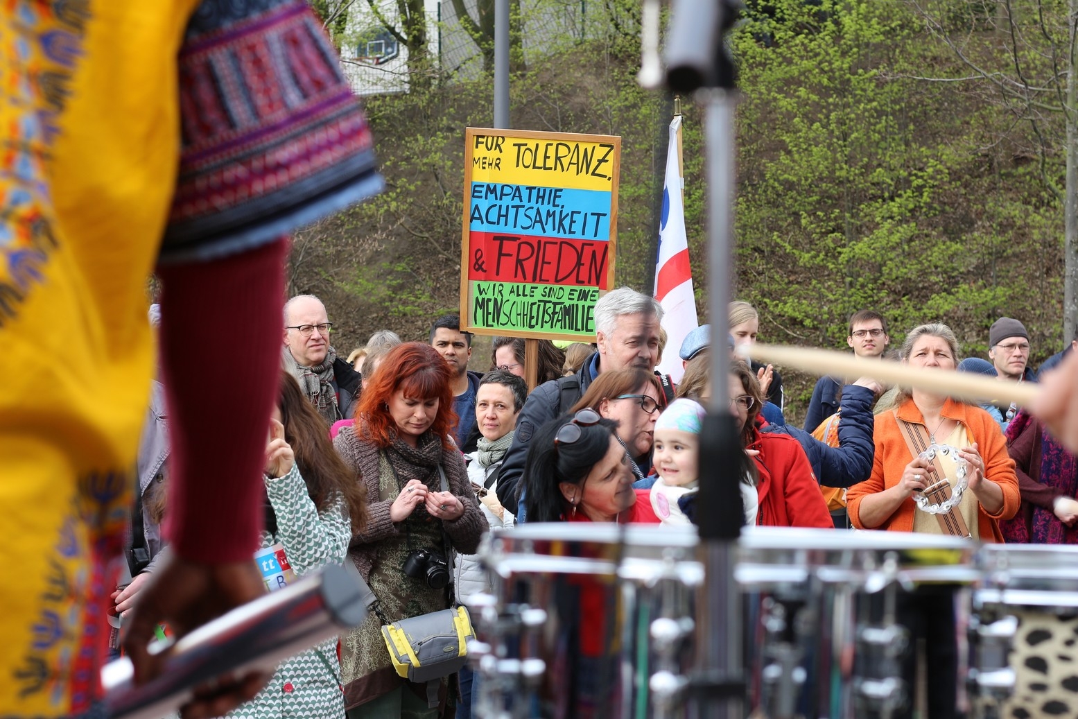 Demonstration gegen Rechts im März 2019 - Mettmann ist bunt. Foto: André Volkmann