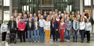 45 ehrenamtlich Engagierten aus Ratingen und Niederberg waren zu Gast im Bundestag, Foto: Büro Griese