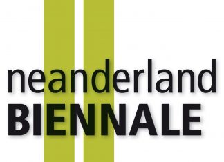 Die Neanderland-Biennale 2019 präsentiert "Theater hoch zehn". Logo: Kreis Mettmann