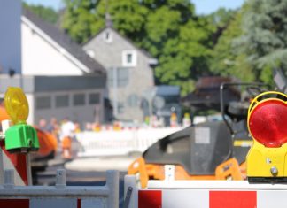 Der Kreisverkehr Mettmanner Straße/Flandersbacher Straße wird ab dem 5. Juni teilweise gesperrt. Foto: André Volkmann