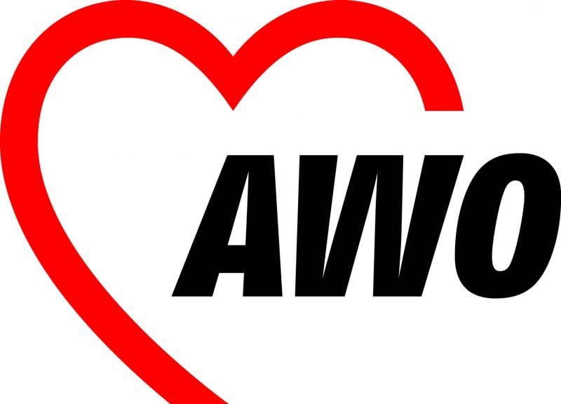 Die AWO informiert. Logo: AWO