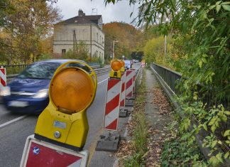 An der Brücke Hofermühle wird gearbeitet. Archivfoto: Mathias Kehren