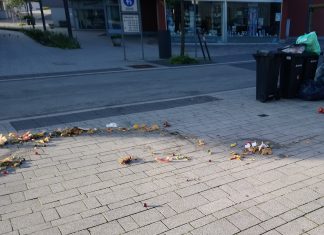 Unrat wie dieser werde auf dem Heumarkt "immer wieder" gefunden, sagt die Abfallberatung. Foto: Stadt Wülfrath