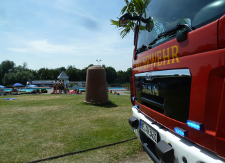 Die Heiligenhauser Wehr war im Heljensbad im Einsatz. Foto: Feuerwehr