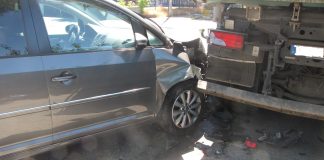 Die Unfallstelle: Den Schaden schätzt die Polizei auf rund 15.000 Euro. Foto: Polizei