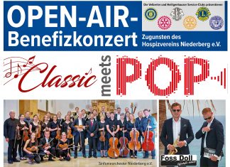 Alle Serviceclubs im Raum Velbert und Heiligenhaus präsentieren ein Open-Air-Benefizkonzert mit dem Sinfonieorchester Niederberg. Foto: Veranstalter