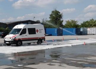 20 DRK-Helfer haben ein Fahrsicherheitstraining absolviert. Foto: DRK