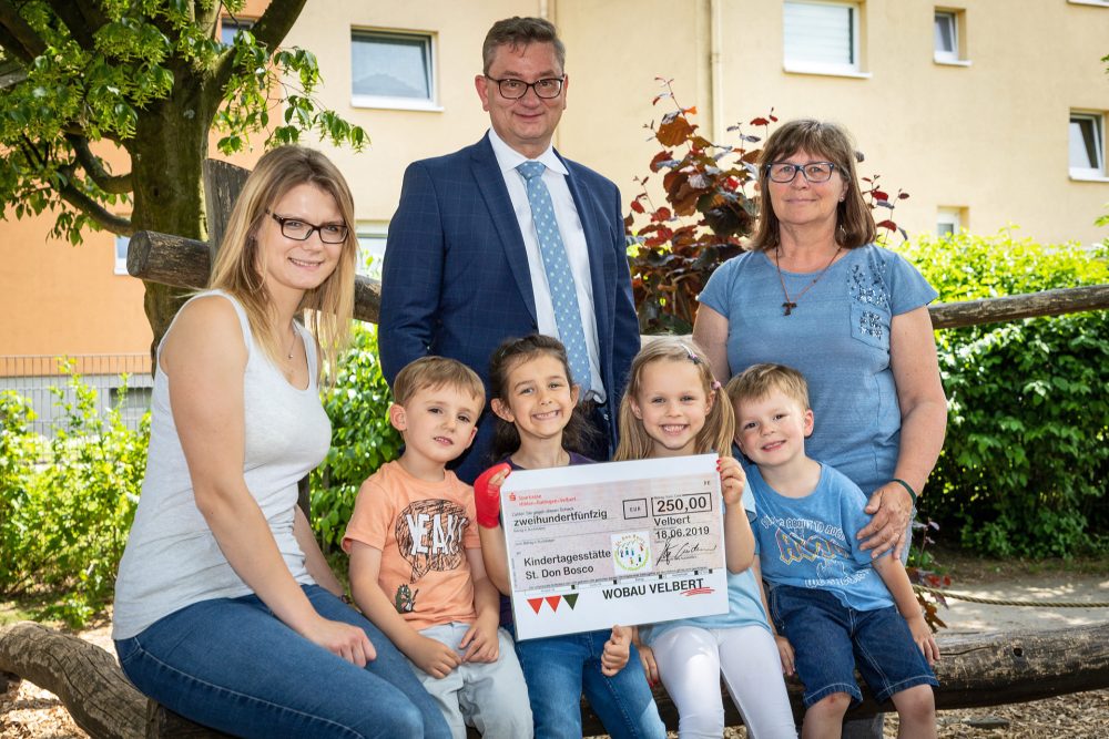 Und auch die Kita Don Bosco ist mit 250 Euro bedacht worden. Foto: Wobau
