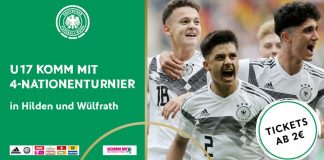 Die deutschen U17-Junioren treffen in Wülfrath auf Italien. Grafik: DFB