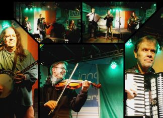 Sorgt auf der "Irish Night" für Stimmung: Die Band "LuZiFer". Fotomontage: Iris Truschi