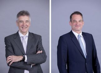 Dr. Gerhard Eschenbaum geht in den Ruhestand. Die Geschäftsführung übernimmt Felix Neugart. Fotos: IHK Düsseldorf