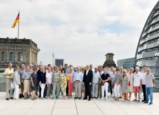Für 50 Bürgerinnen und Bürger ging es Ende August zu einer viertägigen politischen Informations- und Bildungsfahrt in die Hauptstadt Berlin. Fotorechte: Bundespresseamt