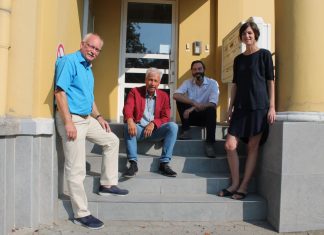 Sie haben die Fachtagung organisiert: Klaus Kaselofsky, stellvertretender Vorsitzender des Kreisverbandes der AWO Mettmann, Hans Duncker, Leiter des Bereichs Ambulante Jugendhilfe, Jörg Marquardt, Leiter Soziale Arbeit und Verena kleine Holthaus, Leitung Fachbereich Kindertagesstätten. Foto: AWO