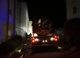 Am späten Mittwochabend war die Feuerwehr an der Bismarckstraße im Einsatz. Foto: Feuerwehr