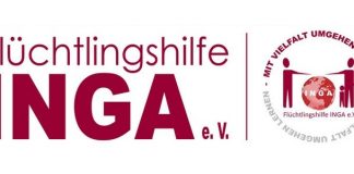 Der Flüchtlingshilfe-Verein "INGA" engagiert sich in Wülfrath. Logo: Verein