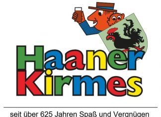 Vom 21. bis zum 24. September findet in Haan wieder die Kirmes statt. Grafik: Veranstalter