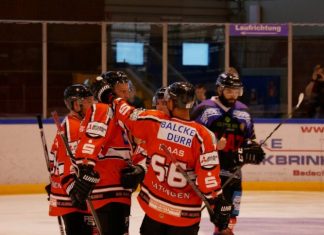 Trotz Niederlage gegen Essen: Trainer, Spieler und Fans sind zufrieden mit der gezeigten Leistung. Foto: Ice Aliens