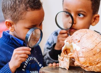 Kinder können im Neanderthal-Museum einen Kriminalfall lösen. Foto: Neanderthal-Museum