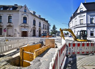 Seit August wird im Kreuzungsbereich gearbeitet. Archivfoto: Mathias Kehren