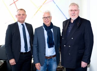 Otto Volksbank, Rüttgers Weltspiegel Kino und Wolfgang Robrahn von der GVM beim Treff im Weltspiegel-Kino. Foto: GVM