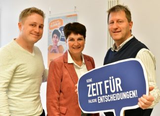 Marian Osterhoff, Susanne Berger und Andreas Adelberger haben die neue Kampagne vorgestellt. Foto: Mathias Kehren