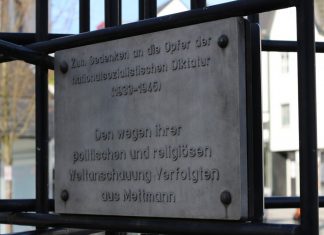 Am Koburg-Mahnmal am unteren Lavalplatz wird NS-Opfern gedacht. Foto: André Volkmann