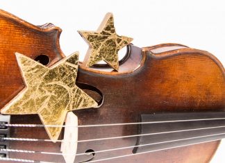 Eine Geige, weihnachtlich dekoriert. Foto: Symbolbild (pixabay)