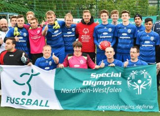 Das Unfied-Team aus SSVg-Spieler und Fußballern der Lebenshilfe wurde ausgezeichnet. Archivfoto: Mathias Kehren
