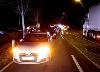 Der Unfallort auf der Kaiserswerther Straße. Foto: Polizei