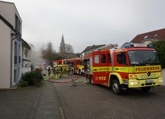 An der Milanstraße im Stadtteil Homberg war die Feuerwehr im Einsatz. Foto: Feuerwehr Ratingen