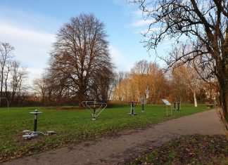 Outdoor-Sport bei Wind und Wetter: Der Fitnessparcours ist fertig. Foto: Kreisstadt Mettmann