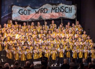 Die Musical-Kids präsentieren ein Stück über die Weihnachtsgeschichte. Foto: privat